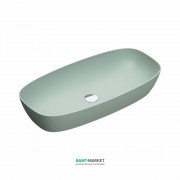 Раковина для ванної накладна Catalano Green Lux 80х40 овальна керамічна колір зелений матовий 180APGRLXVS