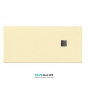 Душовий піддон мармуровий Kerasan H2.5 180х70 см кремовий матовий 703865