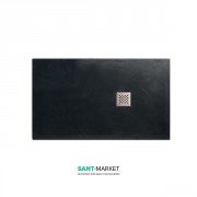 Душевой поддон мраморный Kerasan H2.5 120х80 см антрацит 704054