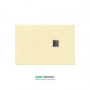 Душевой поддон мраморный Kerasan H2.5 120х80 см кремовый матовый 704065