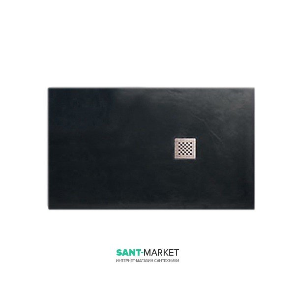Душевой поддон мраморный Kerasan H2.5 140х80 см антрацит 704154