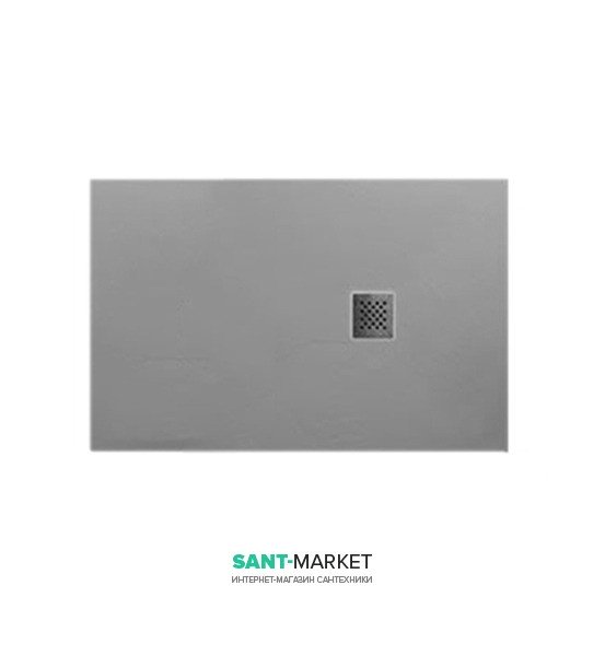 Душевой поддон мраморный Kerasan H2.5 140х80 см серый матовый 704159