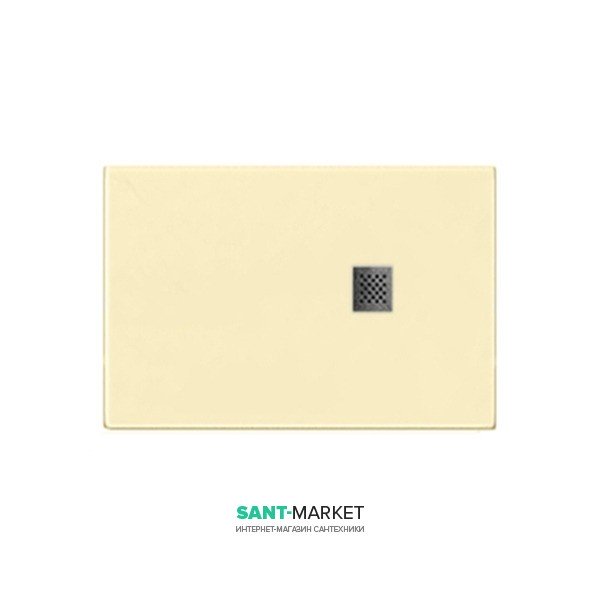 Душевой поддон мраморный Kerasan H2.5 140х80 см кремовый матовый 704165