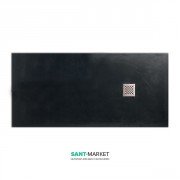 Душевой поддон мраморный Kerasan H2.5 170х80 см антрацит 704354