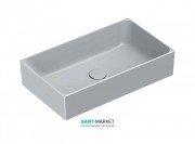 Раковина для ванної накладна Catalano Zero 60х35 керамічна колір сірий матовий 16035ZECS