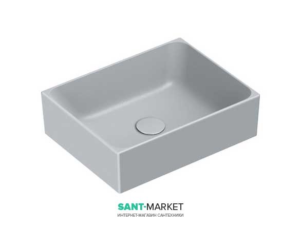 Раковина для ванной накладная Catalano Zero 45х35 керамическая цвет серый матовый 14535ZECS