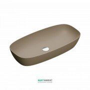 Раковина для ванної накладна Catalano Green Lux 80х40 овальна керамічна колір коричневий матовий 180APGRLXMS