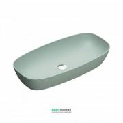 Раковина для ванної накладна Catalano Green Lux 80х40 овальна керамічна колір зелений матовий 180APGRLXVS