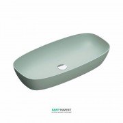 Раковина для ванної накладна Catalano Green Lux 80х40 овальна керамічна колір зелений матовий 180APGRLXVS