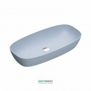 Раковина для ванной накладная Catalano Green Lux 80х40 овальная керамическая цвет голубой матовый 180APGRLXAS