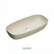 Раковина для ванной накладная Catalano Green Lux 80х40 овальная керамическая цвет серый матовый 180APGRLXGS