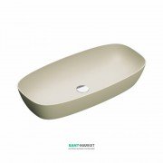 Раковина для ванної накладна Catalano Green Lux 80х40 овальна керамічна колір сірий матовий 180APGRLXGS