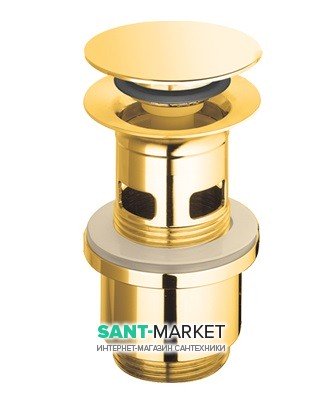 Злив для раковини Catalano з переливом латунь колір золото 5PDSC00