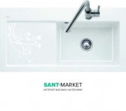 Мийка для кухні прямокутна Villeroy & Boch Subway 60 XL білий декор 671901KW