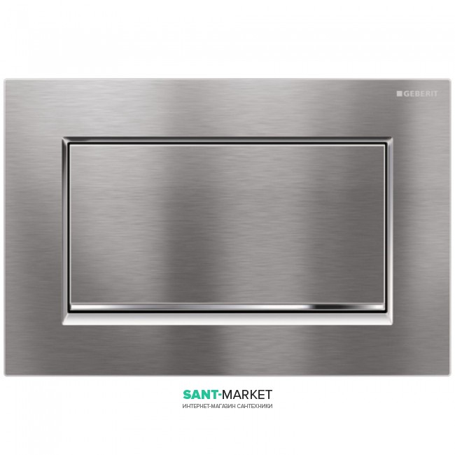Панель змиву для унітазу Geberit Sigma 30 одинарний змив хром матовий / хром глянсовий / хром матовий 115.893.KX.1