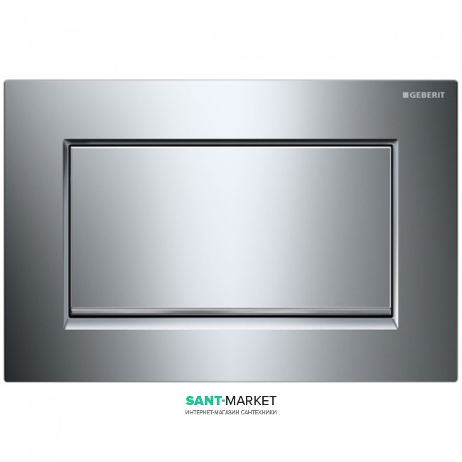Панель змиву для унітазу Geberit Sigma 30 одинарний змив хром глянсовий / хром матовий / хром глянсовий 115.893.KY.1