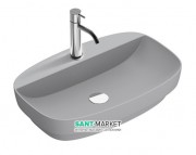 Раковина для ванной накладная Catalano Colori 65х42 керамика цвет цемент поверхность сатин 165GRLXNCS