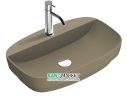 Раковина для ванної накладна Catalano Colori 65х42 кераміка колір коричневий поверхню сатин 165GRLXNMS