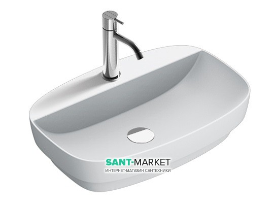 Раковина для ванной накладная Catalano Colori 60х40 керамика цвет белый поверхность сатин 160GRLXNBM