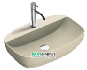 Раковина для ванної накладна Catalano Colori 60х40 кераміка колір сірий поверхню сатин 160GRLXNGS