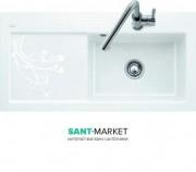 Мийка для кухні прямокутна Villeroy & Boch Subway 60 XL білий декор 671901KW