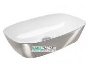 Раковина для ванной накладная Catalano Gold & Silver 60х40 керамика цвет белый/серебро 160APGRLXBA