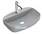 Раковина для ванної накладна Catalano Colori 60х40 кераміка колір цемент поверхню сатин 160GRLXNCS