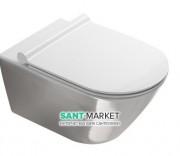 Унитаз подвесной Catalano Gold & Silver 55х35 см керамика белый/серебро 1VS55NRBA