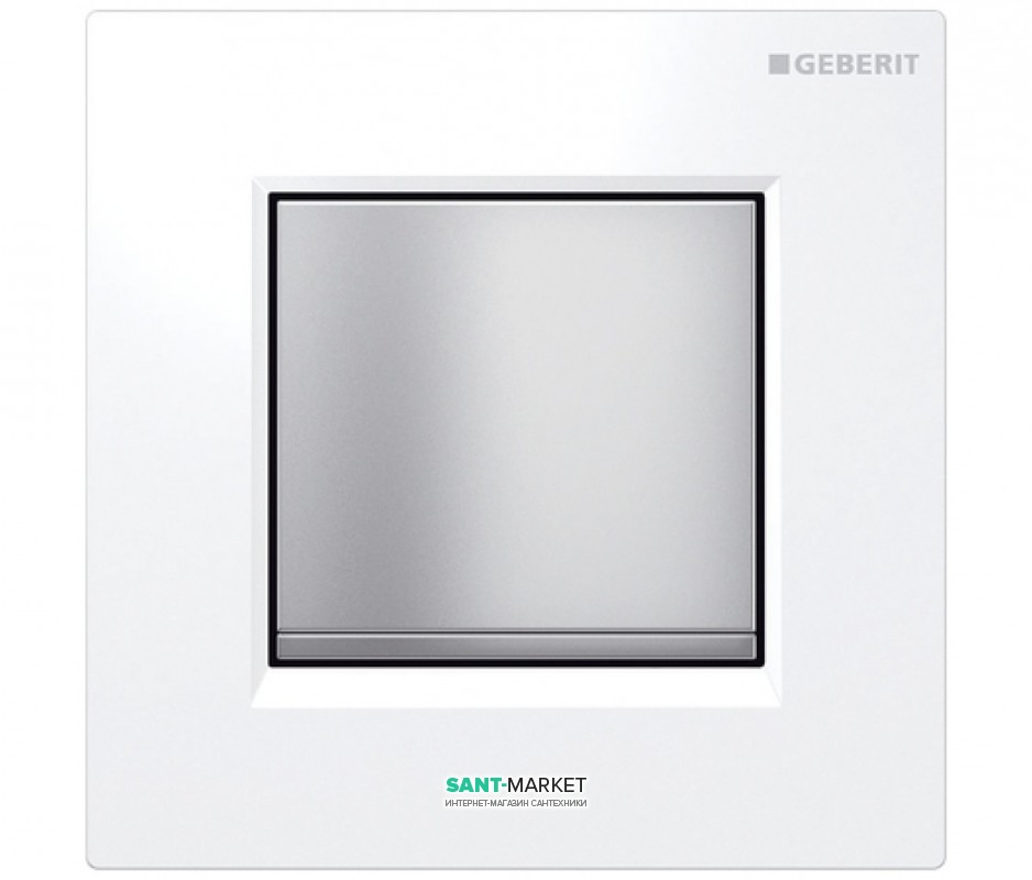 Панель смыва для писсуара Geberit Sigma 30 пневматическая белый/хром матовый/хром матовый 116.017.KL.1