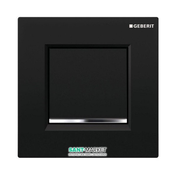 Панель смыва для писсуара Geberit Sigma 30 пневматическая чёрный/хром глянец/чёрный 116.017.KM.1