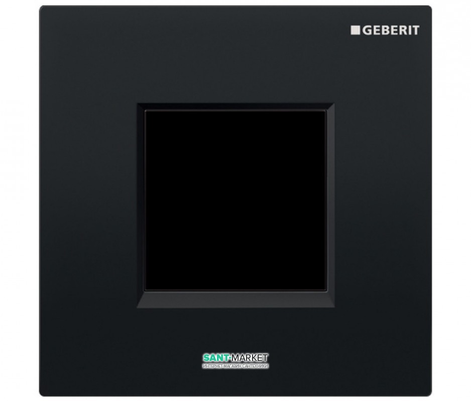 Панель смыва для писсуара Geberit Sigma 30 электронная чёрный/хром глянцевый/чёрный 116.027.KM.1