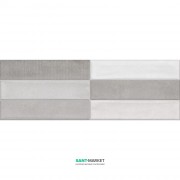 Плитка Undefasa Normandie Decorado Breton Gris Brick 25x75