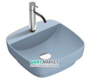 Раковина для ванної накладна Catalano Colori 42х42 кераміка колір синій поверхню сатин 142GRLXNAS