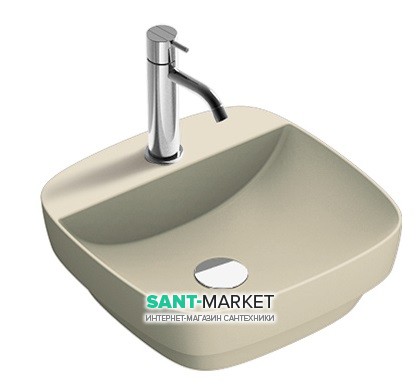 Раковина для ванной накладная Catalano Colori 42х42 керамика цвет серый поверхность сатин 142GRLXNGS