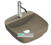Раковина для ванної накладна Catalano Colori 42х42 кераміка колір коричневий поверхню сатин 142GRLXNMS