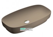 Раковина для ванної накладна Catalano Colori 75х40 кераміка колір коричневий поверхню сатин 175AGRLXMS