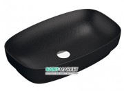 Раковина для ванної накладна Catalano Colori 65х40 кераміка колір чорний поверхню сатин 165AGRLXNS