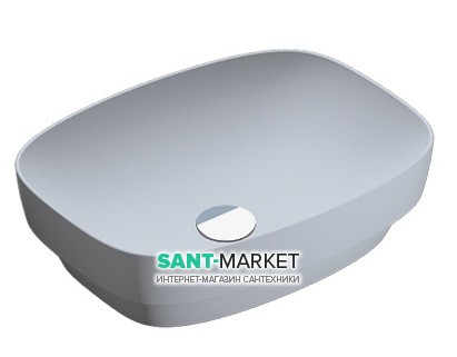 Раковина для ванной накладная Catalano Colori 50х38 керамика цвет цемент поверхность сатин 150AGRLXCS