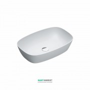 Раковина для ванної накладна Catalano Colori Green Lux 60х40 овальна керамічна колір білий матовий 160APGRLXBM