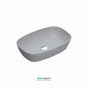 Раковина для ванної накладна Catalano Colori Green Lux 60х40 овальна керамічна колір цемент матовий 160APGRLXCS