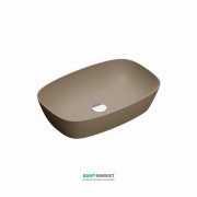 Раковина для ванної накладна Catalano Colori Green Lux 60х40 овальна керамічна колір коричневий матовий 160APGRLXMS