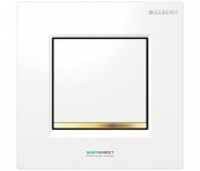 Панель смыва для писсуара Geberit Sigma 30 пневматическая белый/позолота/белый 116.017.KK.1