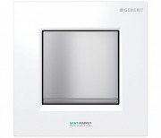 Панель смыва для писсуара Geberit Sigma 30 пневматическая белый/хром матовый/хром матовый 116.017.KL.1