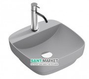 Раковина для ванной накладная Catalano Colori 42х42 керамика цвет цемент поверхность сатин 142GRLXNCS