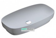 Раковина для ванной накладная Catalano Colori 75х40 керамика цвет цемент поверхность сатин 175AGRLXCS