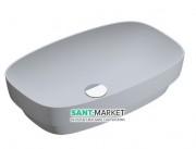 Раковина для ванної накладна Catalano Colori 60х38 кераміка колір цемент поверхню сатин 160AGRLXCS