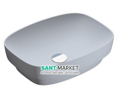 Раковина для ванної накладна Catalano Colori 50х38 кераміка колір цемент поверхню сатин 150AGRLXCS