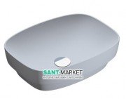 Раковина для ванної накладна Catalano Colori 50х38 кераміка колір цемент поверхню сатин 150AGRLXCS