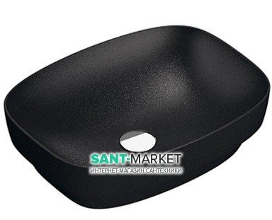Раковина для ванной накладная Catalano Colori 50х38 керамика цвет черный поверхность сатин 150AGRLXNS