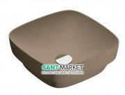 Раковина для ванної накладна Catalano Colori 40х40 кераміка колір коричневий поверхню сатин 140AGRLXMS